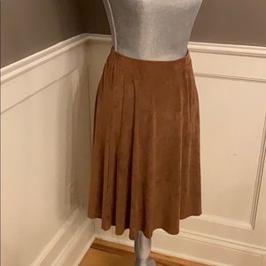 Midi Suede Skirt Size: Small